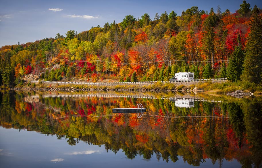 Wohnmobil Kanada Indian Summer Wald Camper Kanada Indian Summer