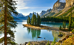 Jaspar Nationalpark Kanada, See, Tannen, Berge